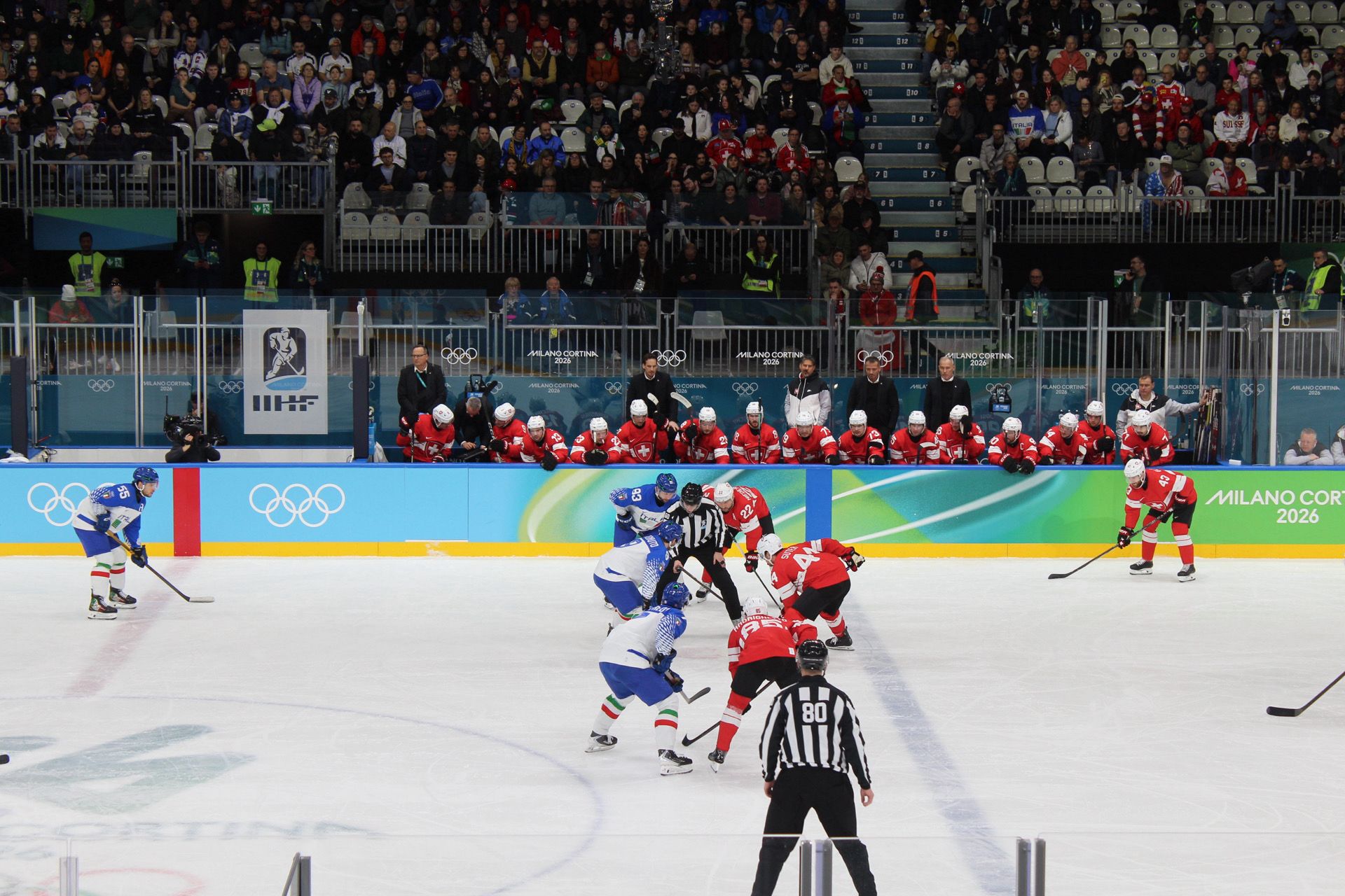 Un attimo del confronto sul ghiaccio