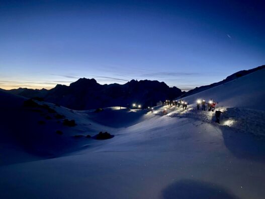 Una suggestiva immagine della gara