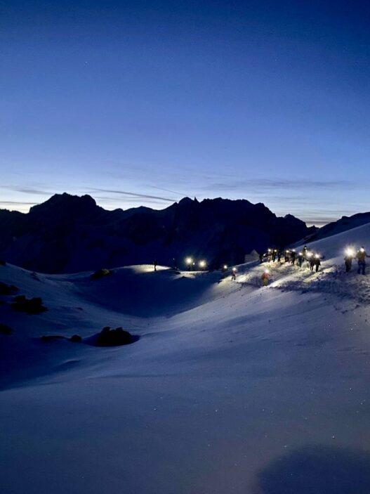 Una suggestiva immagine della gara