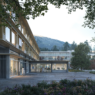 Un rendering del futuro nuovo Polo socio-sanitario